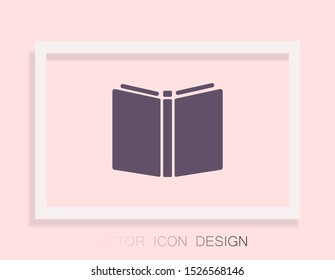 Vector icon book 10 EPS . Lorem Ipsum Illustration design