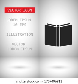 Vector icon book 10 EPS . Lorem Ipsum Illustration design