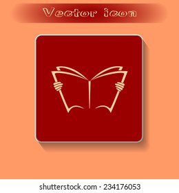 Vector icon book