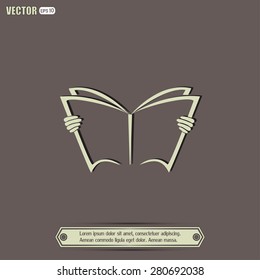 Vector icon book
