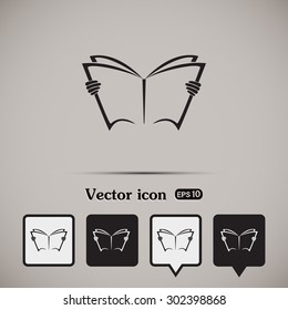 Vector icon book