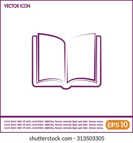 Vector icon book