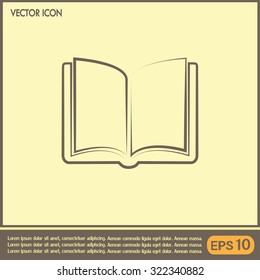 Vector icon book