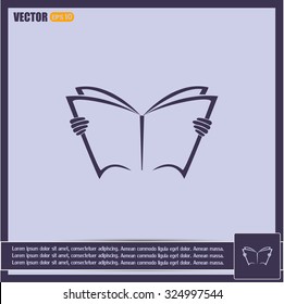 Vector icon book