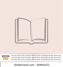 Vector icon book