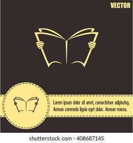 Vector icon book