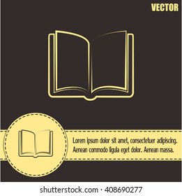 Vector icon book