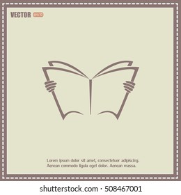 Vector icon book