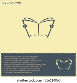Vector icon book