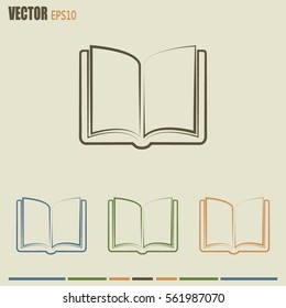 Vector icon book