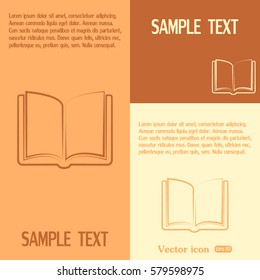 Vector icon book