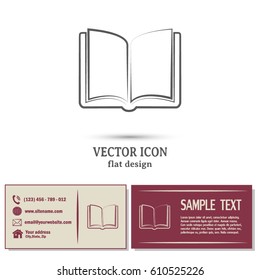 Vector icon book