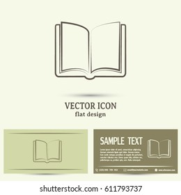 Vector icon book