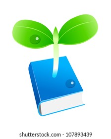 libro de iconos vectoriales y brote