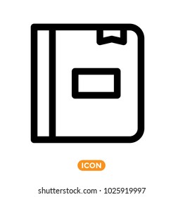Vector icon of Book. Symbol of media reader