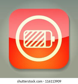 a vector icon with bookmark inside