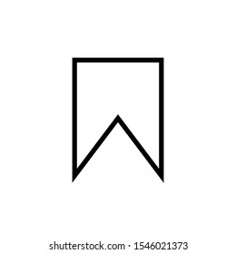 Vector icon of bookmark on EPS 10