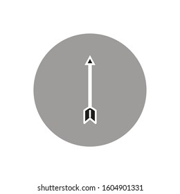 vector icon with bow arrow shape
