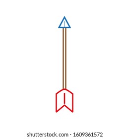 vector icon with bow arrow shape