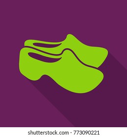 Vector icon of bowling shoes. shoes icon. sneakers icon.