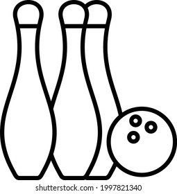 Vector Icon Bowling Sports indoor friends Icon