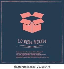 Vector icon box