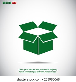 Vector icon box