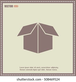 Vector icon box