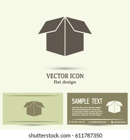 Vector icon box