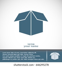 Vector icon box
