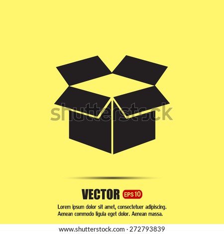 Vector icon box
