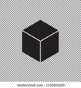Vector icon box on a transparent background