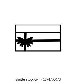 Vector icon of box and rope flat .  simple design for graphics, logos, websites, social media, UI, mobile apps, EPS10