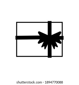 Vector icon of box and rope flat .  simple design for graphics, logos, websites, social media, UI, mobile apps, EPS10