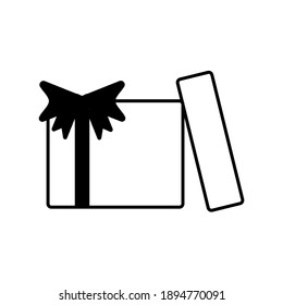 Vector icon of box and rope flat .  simple design for graphics, logos, websites, social media, UI, mobile apps, EPS10