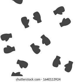 Vector icon of boxing gloves seamless pattern on a white background.