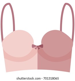 Vector Icon of a bra for women in flat style without line. Pixel perfect. Business and office look. For shops and stores 