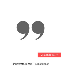 vector icon of the bracket for the dialogue, signs, conversation