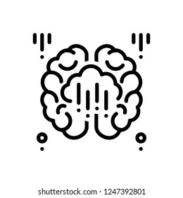 Vector icon for brainwash