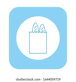 vector icon, bread white background