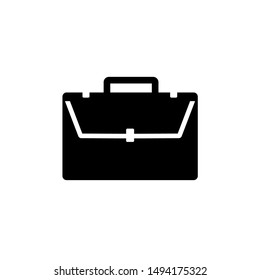 Vector icon of a briefcase. Bag symbol icon for work tool containers