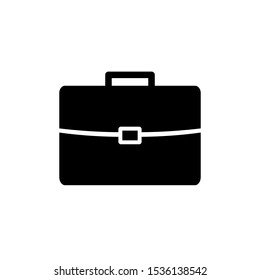 Vector icon of a briefcase. Bag symbol icon for work tool containers