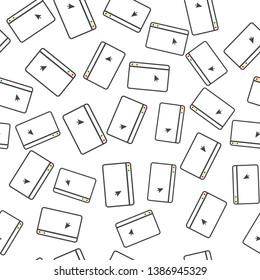 Vector icon of the browser seamless pattern on a white background. Layers grouped for easy editing illustration. For your design.