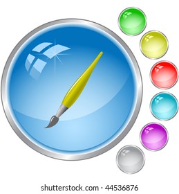 vector icon of brush