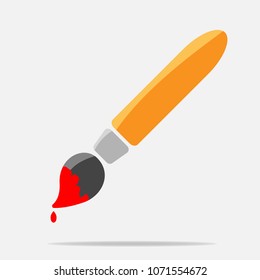 Vector icon brush  for drawing. Paint brush