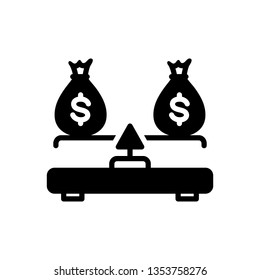 Vector icon for budget balance