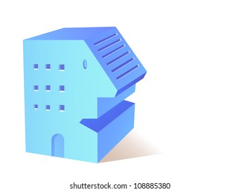 vector icon building