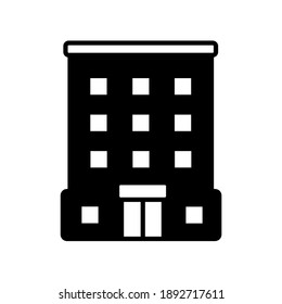 Vector icon of building flat  simple design for graphics, logos, websites, social media, UI, mobile apps, EPS10
