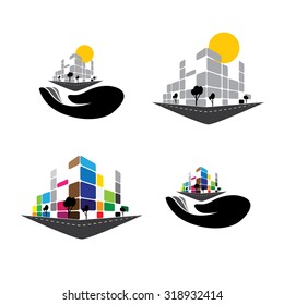 vector icon - building of home apartment,  super market or office space. This graphic can also represent urban commercial structures, hotels, super centers, banks, skylines, skyscrapers, etc