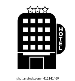 vector icon building hotel